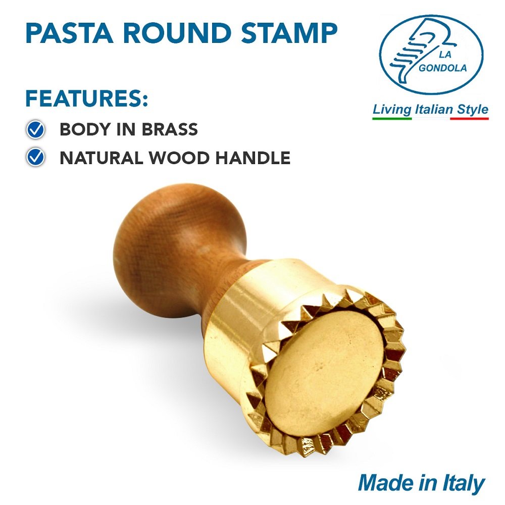 Imperia Bundle Sfogliatrice Manuale Professionale - in Acciaio, Macchina per La Pasta Robusta ed Affidabile e 2 Stampi Ravioli Tagliapasta in Ottone e Legno Naturale Made in Italy