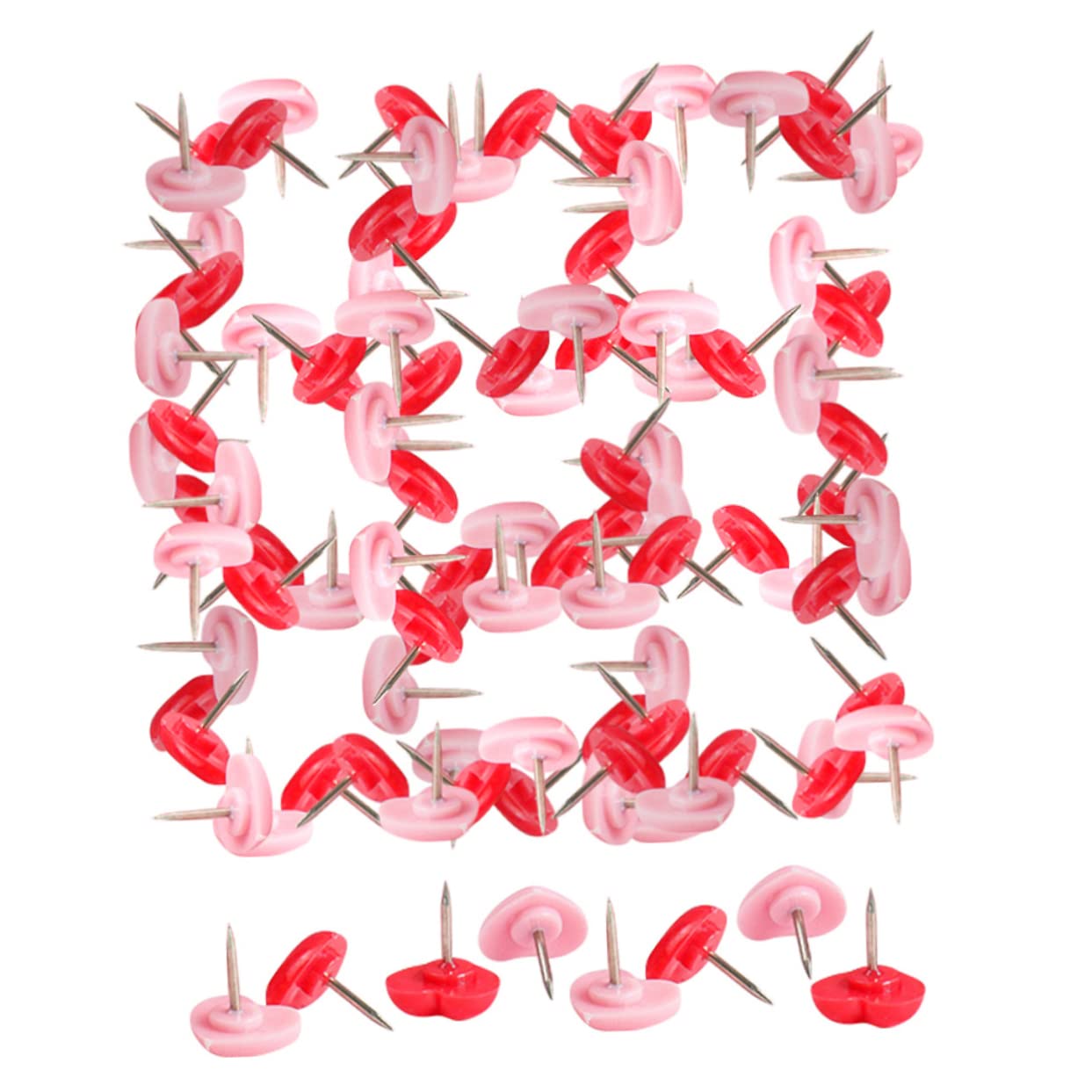 STOBOK Punaises Liège Forme De Cœur Multicolores pour Tableau Et Photos Accessoires pour Bureau Et Maison