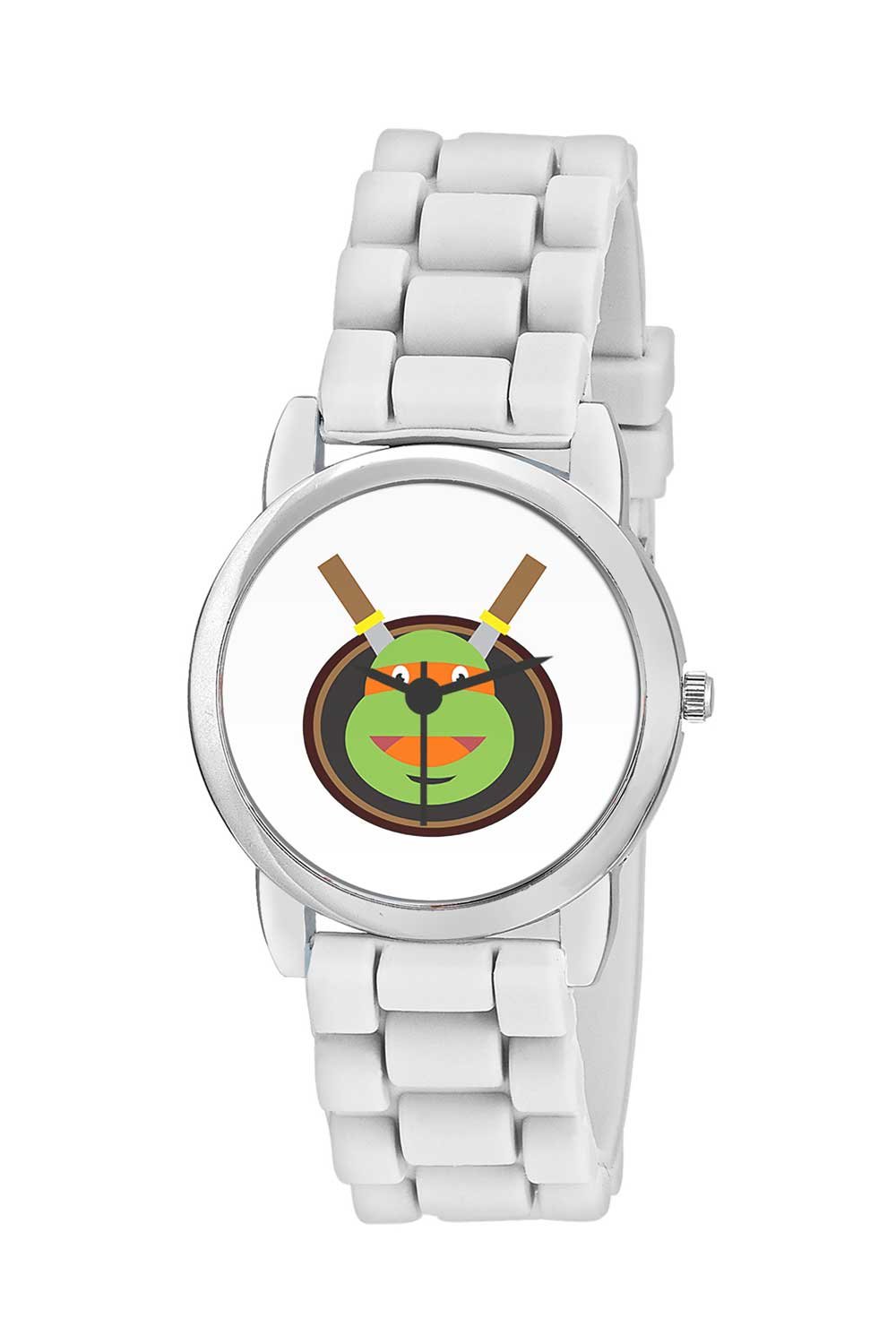 BIGOWL Rakhi Gifts for Kids Ninja Turtle Face Illustration Analog Kids Watch - Best RakshaBandhan Rakhi Gifts for Boys/Girls (B01JWJ44RY) Amazon Price History, Amazon Price Tracker