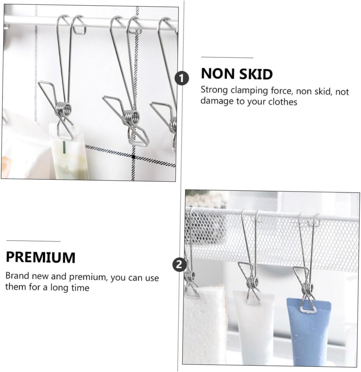Clothes Pegs for Washing Line 25pcs Stainless Steel Clip Clothesline Clips Stainless Steel Clothes Metal Clothes