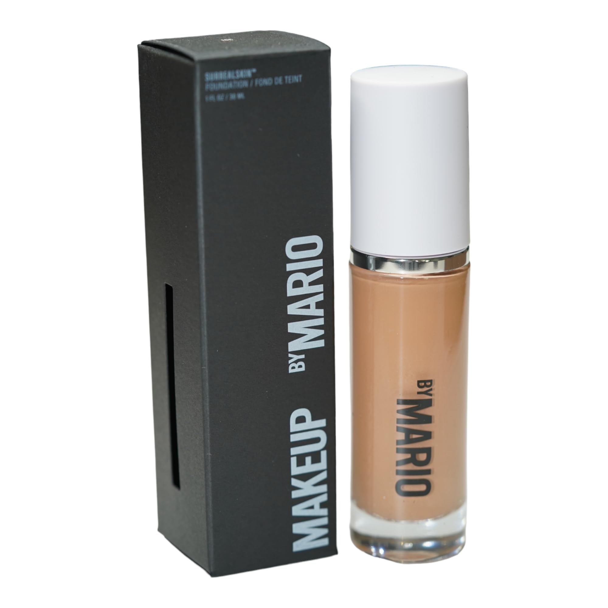 MAKEUP BY MARIO SurrealSkin Liquid Foundation, Liquid Formula, Vegan, Long-wearing coverage, Hydrating, Natural Finish, Size 30 mL (16C - medium with