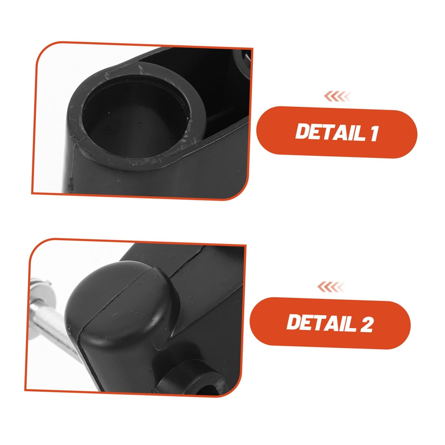 Stroller Wheel Axle Connector 2pcs for Pushchair Replacement Parts with 2.5/2.2cm Hole Diameter Buggy Wheel Hub Adapter for Travel Stroller