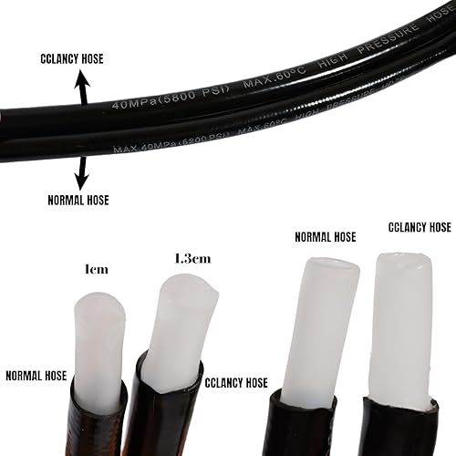 Miniatura 8 de Kit de chorro de alcantarillado de 100 pies para lavadora a presión 14 hembra NPT, manguera de limpieza de drenaje botón nariz, boquilla de chorro
