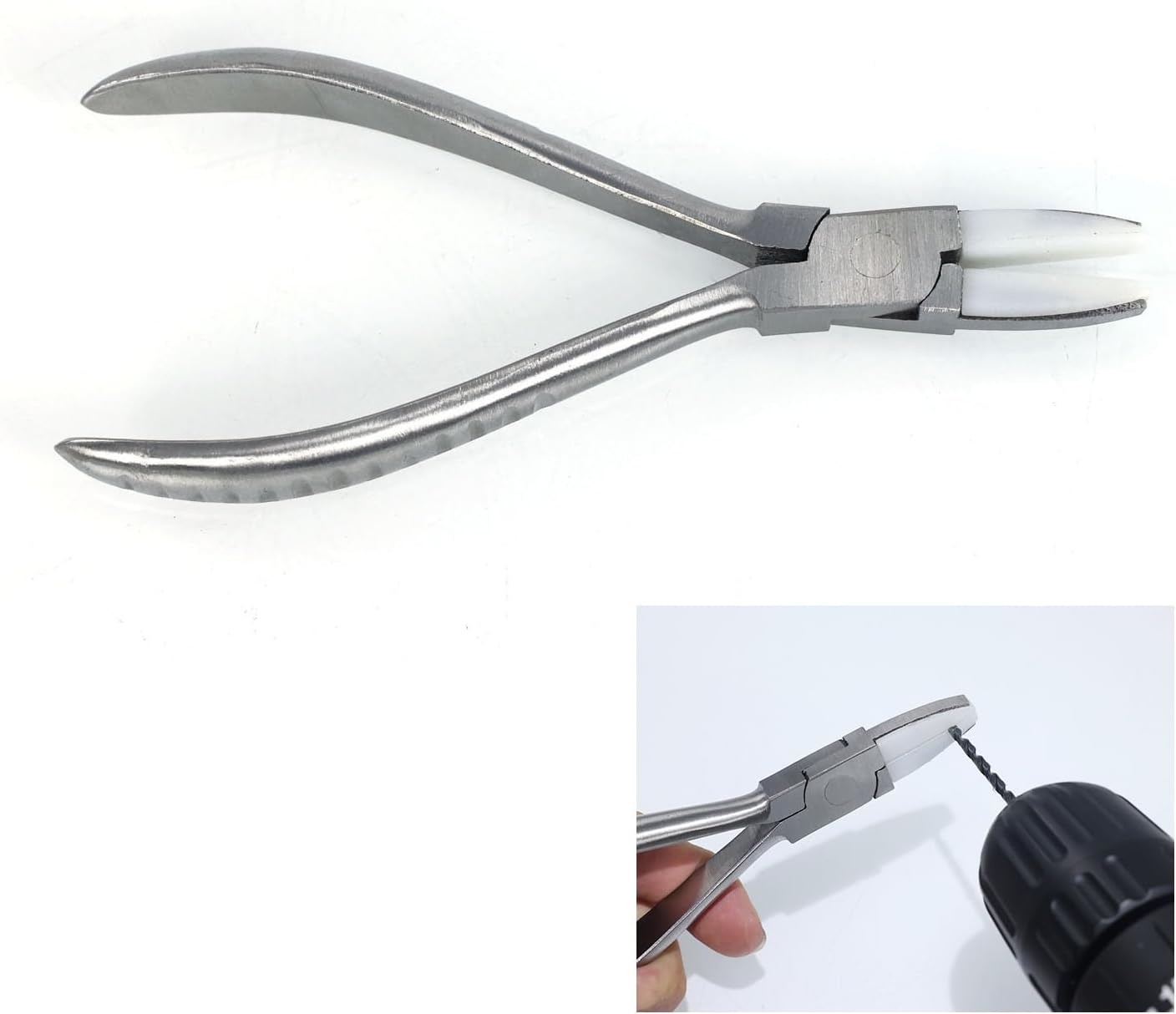 TOUCAN RC HOBBY Metal Flat Nose Pliers For Oil Tube RC Hydraulic Excavator Cars Trucks Loader