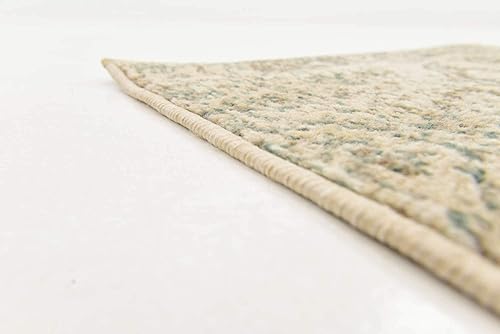 Miniatura 9 de Unique Loom Tuareg Collection - Alfombra de área - Sandstorm (2 pies x 6 pies 1 pulgada, multigris)