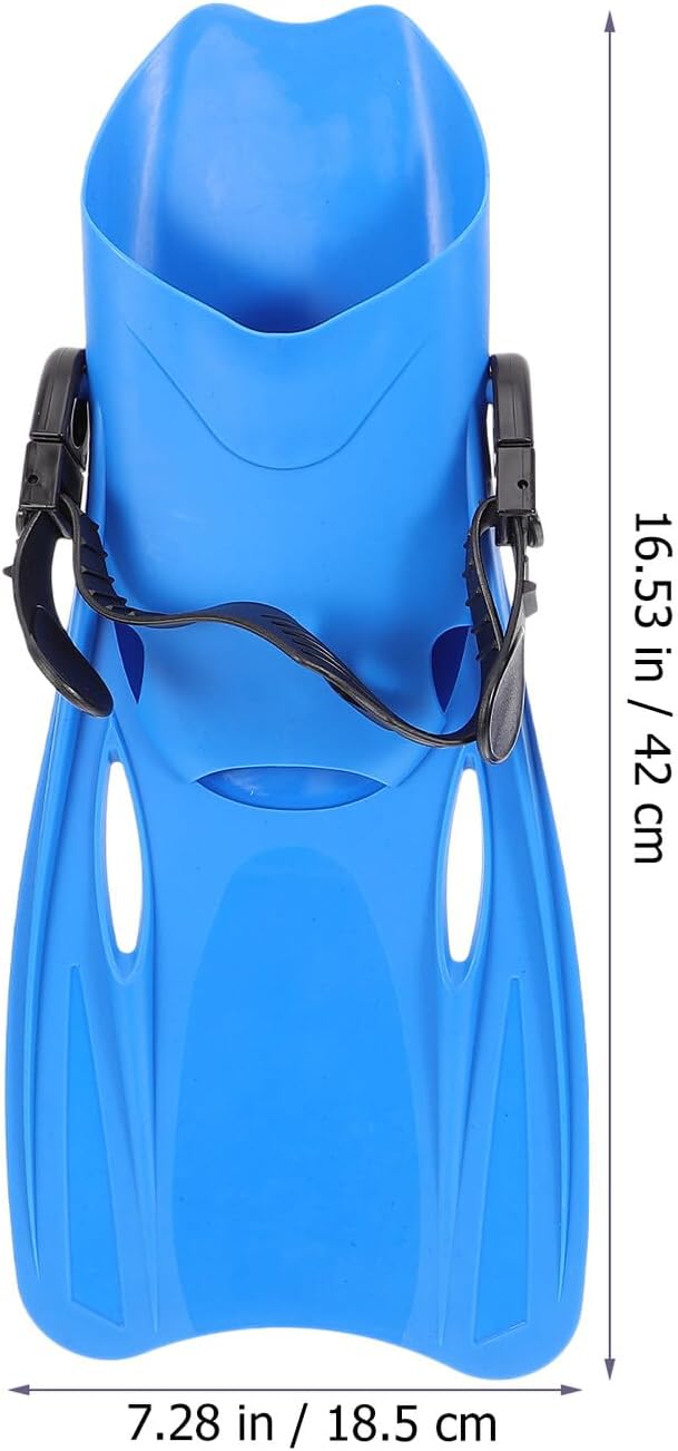 Diving Fins Snorkel Fins for Men Adjustable Blue Size L (39-43) Lightweight Swimming Training Flippers for Snorkeling and Outdoor Water Sports