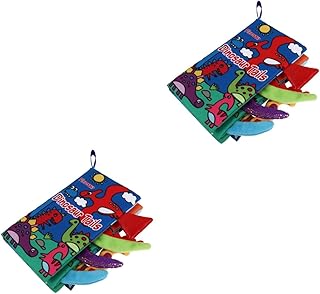 TOYANDONA 2 Peças Livro De Pano De Cauda Livro Crinkle Livro Montessori Ensino Prop Cognição Livro De Treinamento Infantil Livro De Pano Livros Educativos Iniciais Menino Menina Livro