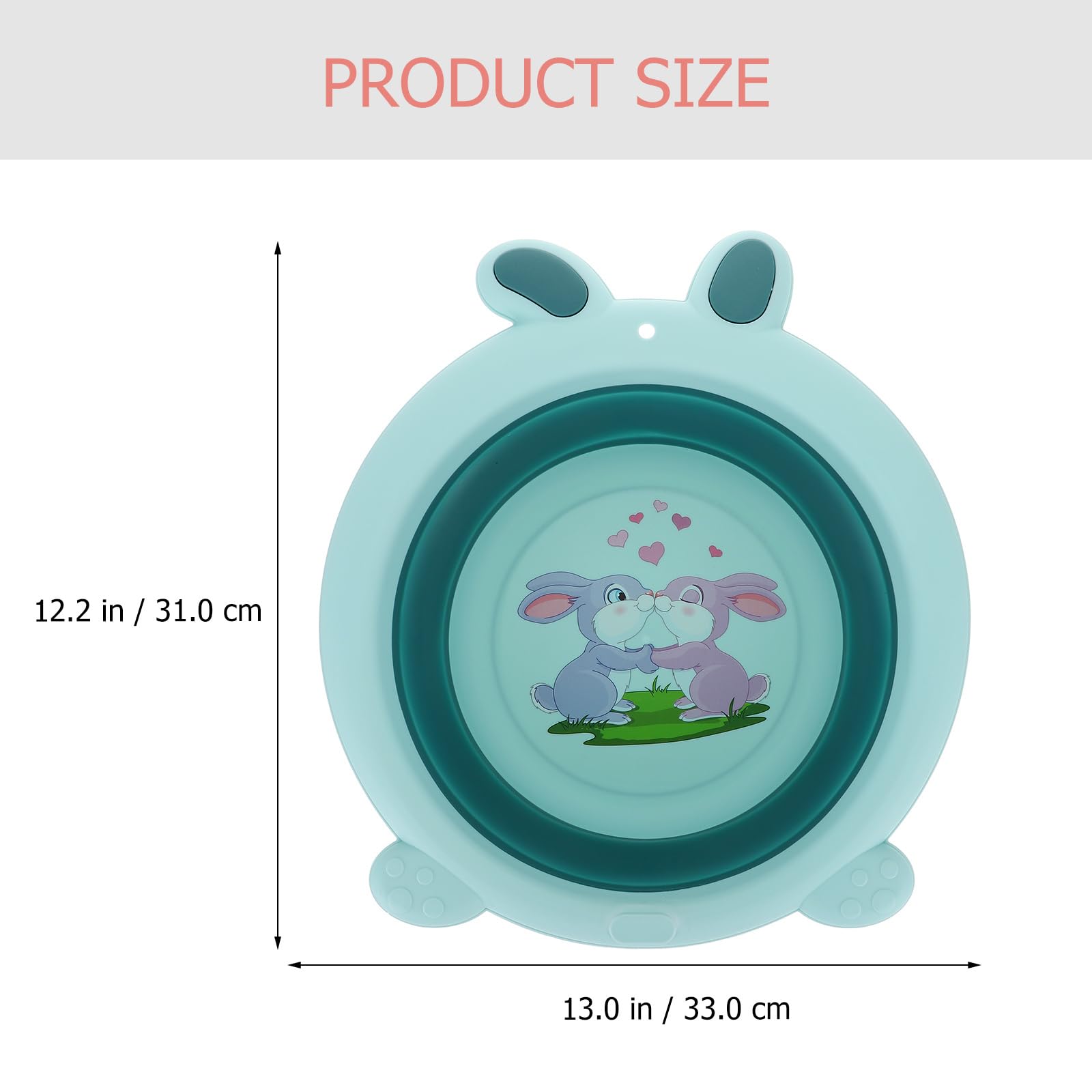 PRETYZOOM Zusammenklappbares Baby Waschbecken Tragbares Fußwaschbecken Kompaktes Babybecken Für Babypflege Und Reisen 13.39X12.20X3.94 Zoll