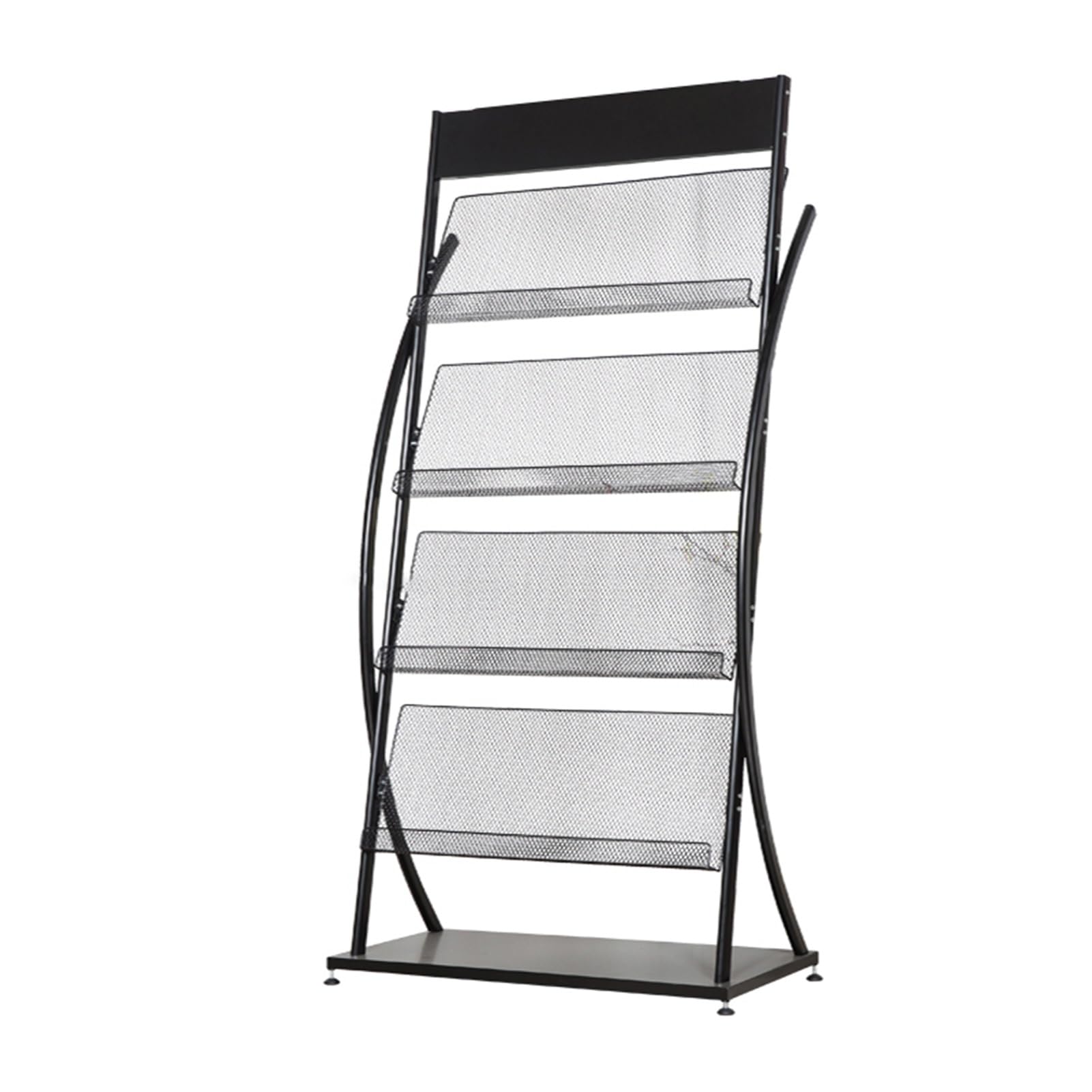 Porte-revues sur pied compact pour ranger les brochures encombrantes