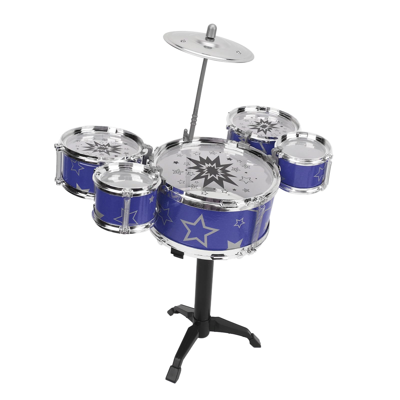 Kids Drum Set for Toddlers, Mini Kids Finger Drum Set Hand Eye Coordination Easy Assembly Birthday Musical Early Learning Toys for Boys Girls Toddlers (blue)