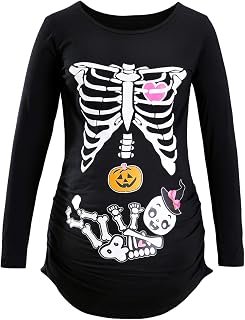Womens Maternity Shirt Pregnancy Halloween T-Shirt Halloween Costume Maternity Tops