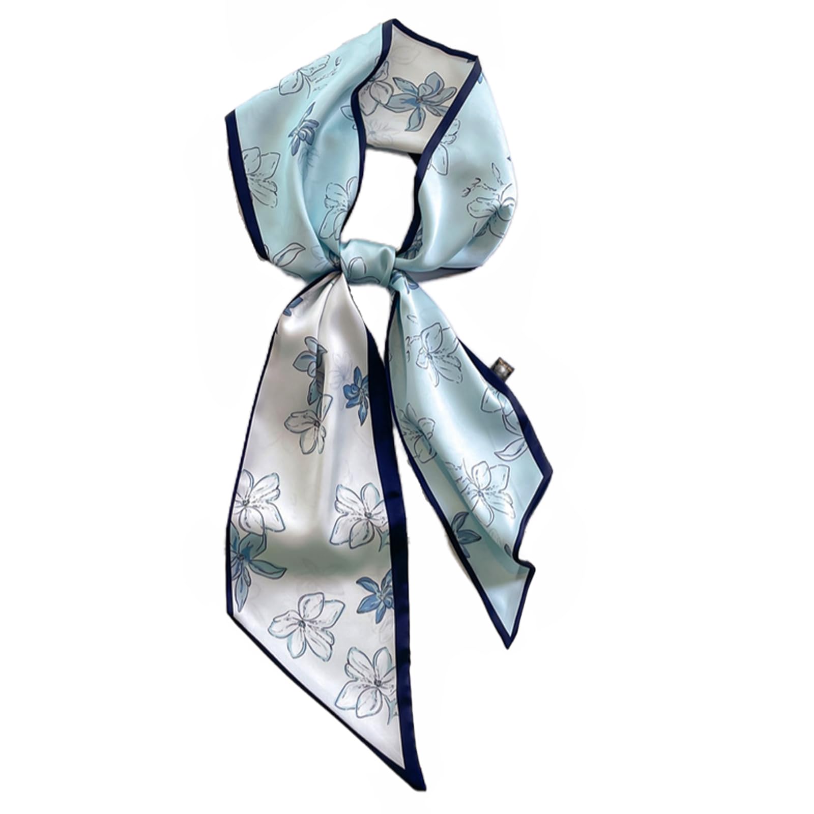 Head Hair Scarf for Women,Silky Long Headscarf Purse Bag Scarfs for Handbag Fashion Satin Neck Scarves Accessories