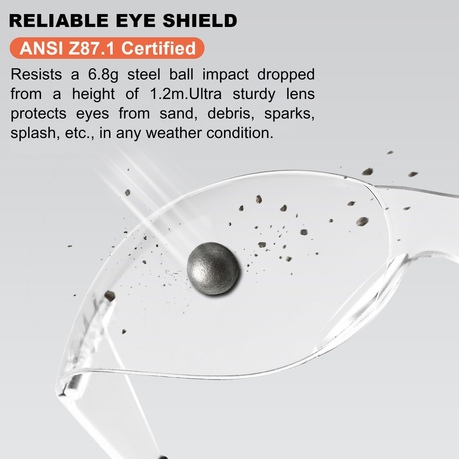 Transparente Schutzbrille Bulk ANSI Z87.1