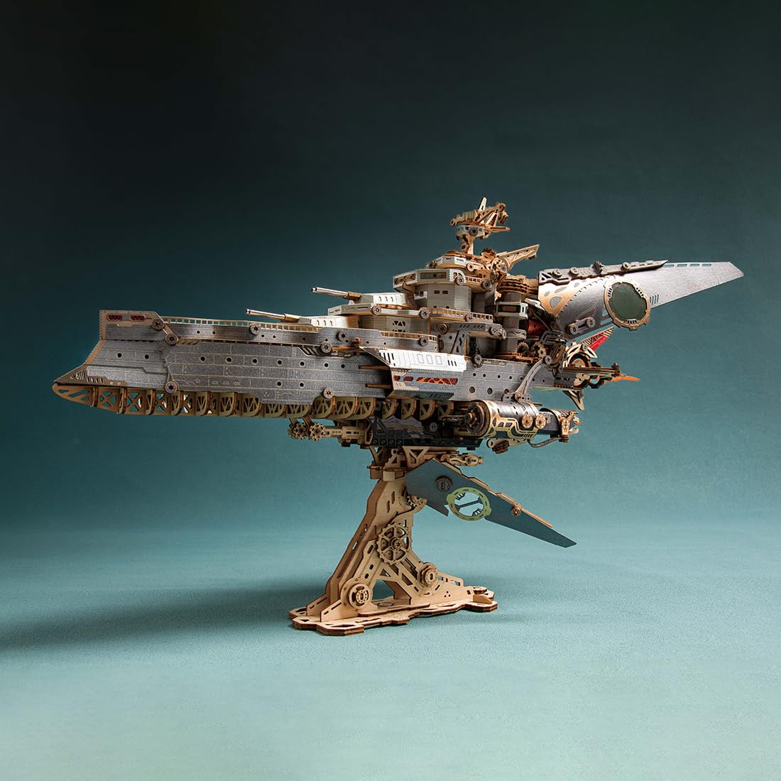 Dieselpunk - Juego de construcción de nave espacial 3D (912 piezas), color