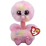 TY 36699 Beanie Boo\'s - Avery l\'autruche 15cm Chihuahua Ostrich, Multicolored, 15 cm