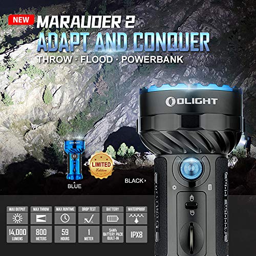 Olight X7R Marauder 2 LED Taschenlampe Wiederaufladbarer Handscheinwerfer