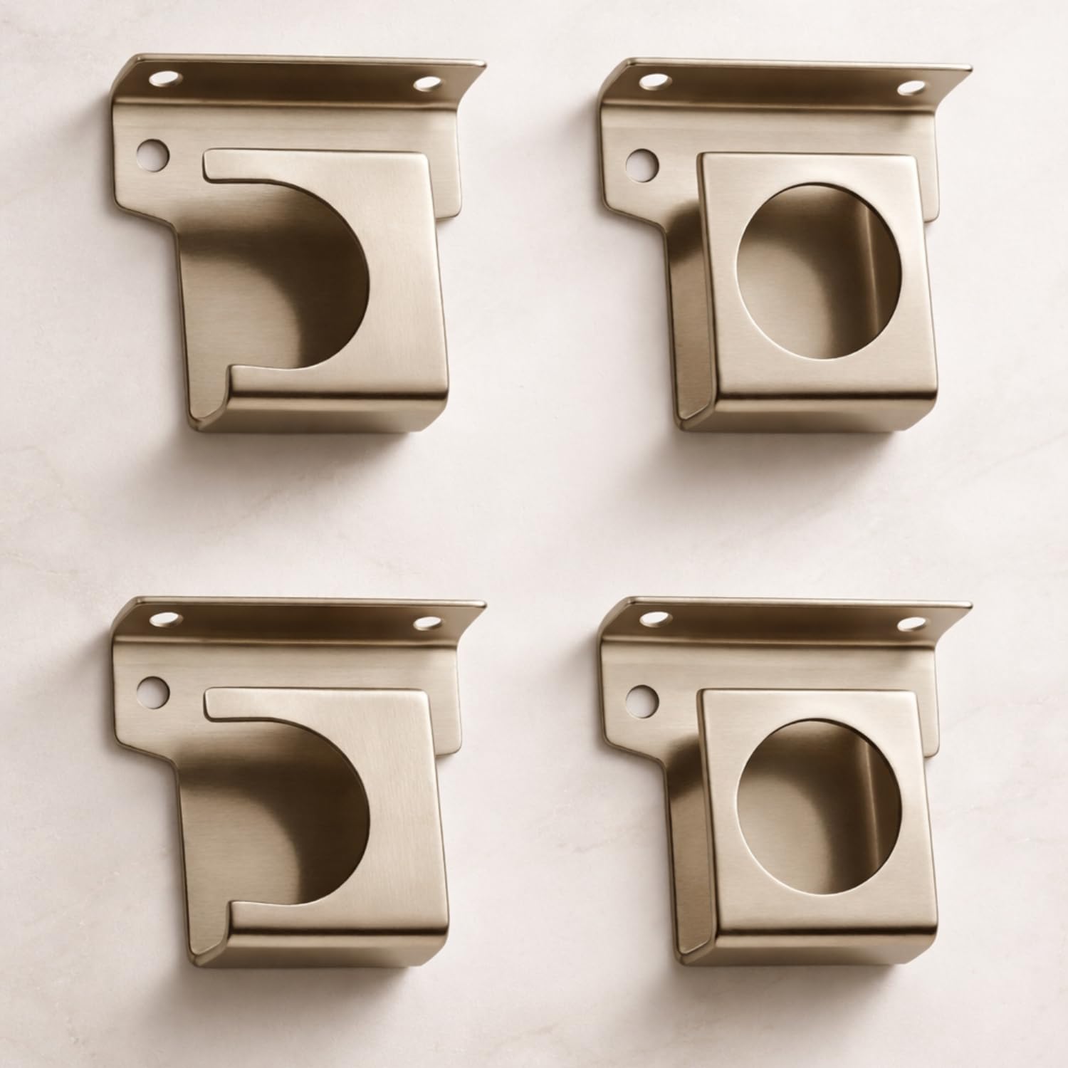 Elite Stainless Steel Solid 25 mm Curtain Rod Universal Wall to Wall Bracket for Door and Windows with Complete Fittings - Pack of 2 Pair (4 PCS.)-image-49
