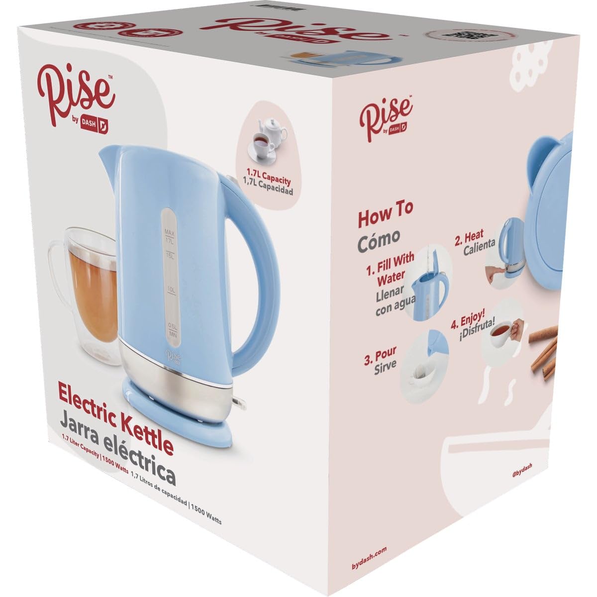 RISE BY DASH REK170GBSK06 BLU Electric Kettle - Quantity 1