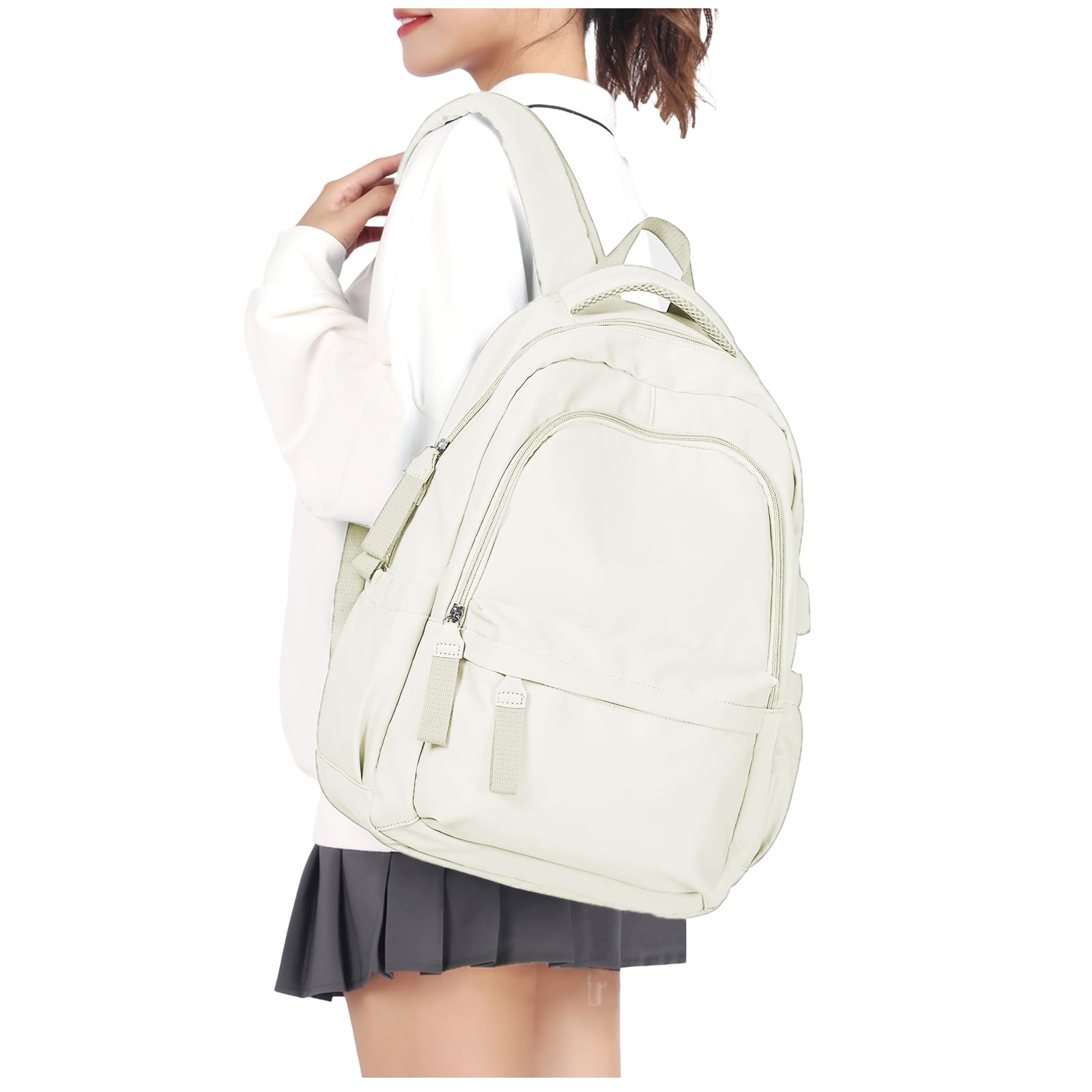 Backpack for School Black Women College High School Bag for Girls Teen Boys Book Bag Casual Travel Laptop Backpacks for Men
