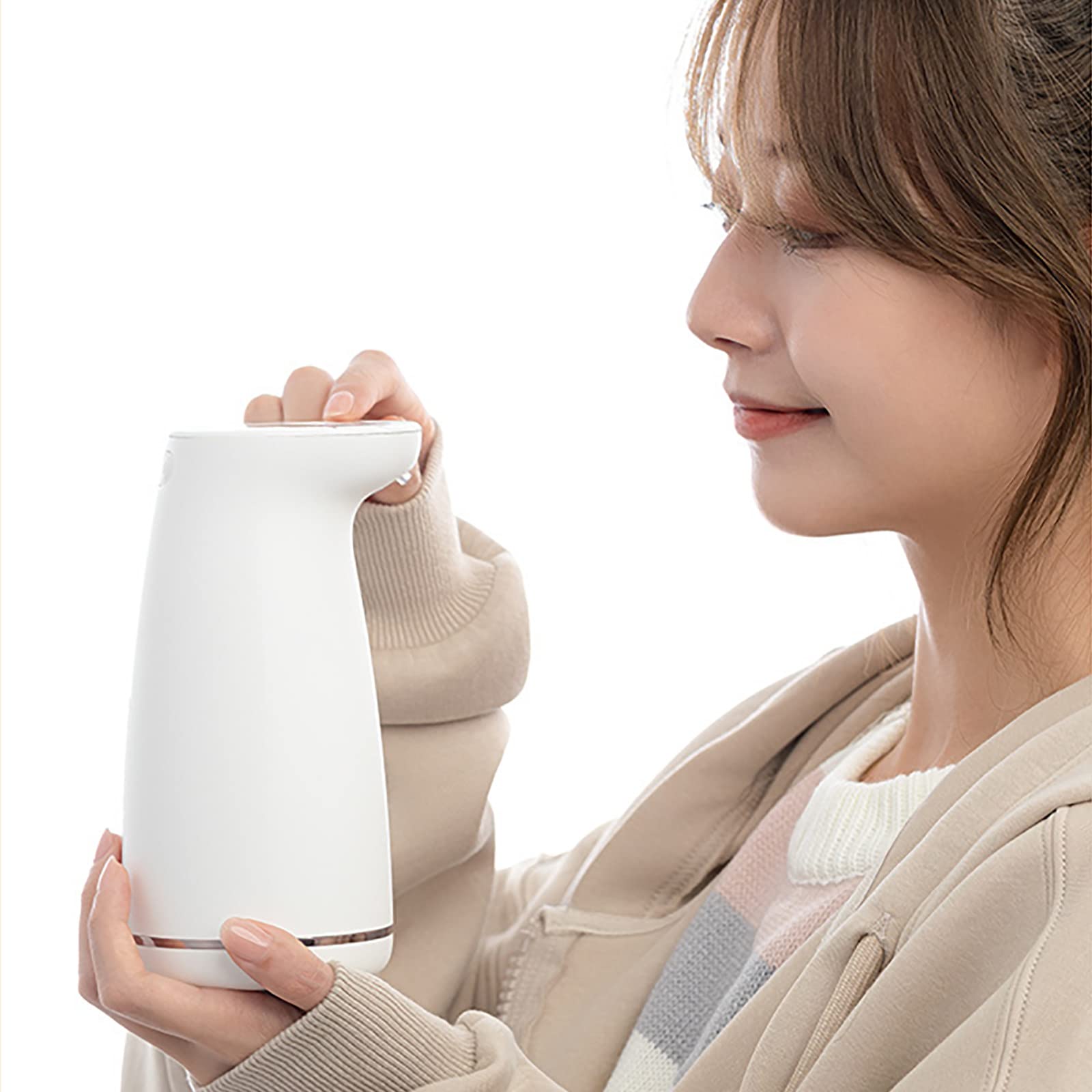 Dispenser Sapone Automatico, Dispenser Sapone Bagno 450ml Ricaricabile, Dispenser Sapone Cucina Non Touch, Dispenser Detersivo Lavatrice con Sensore IPX4 Impermeabile USB Ricaricabile