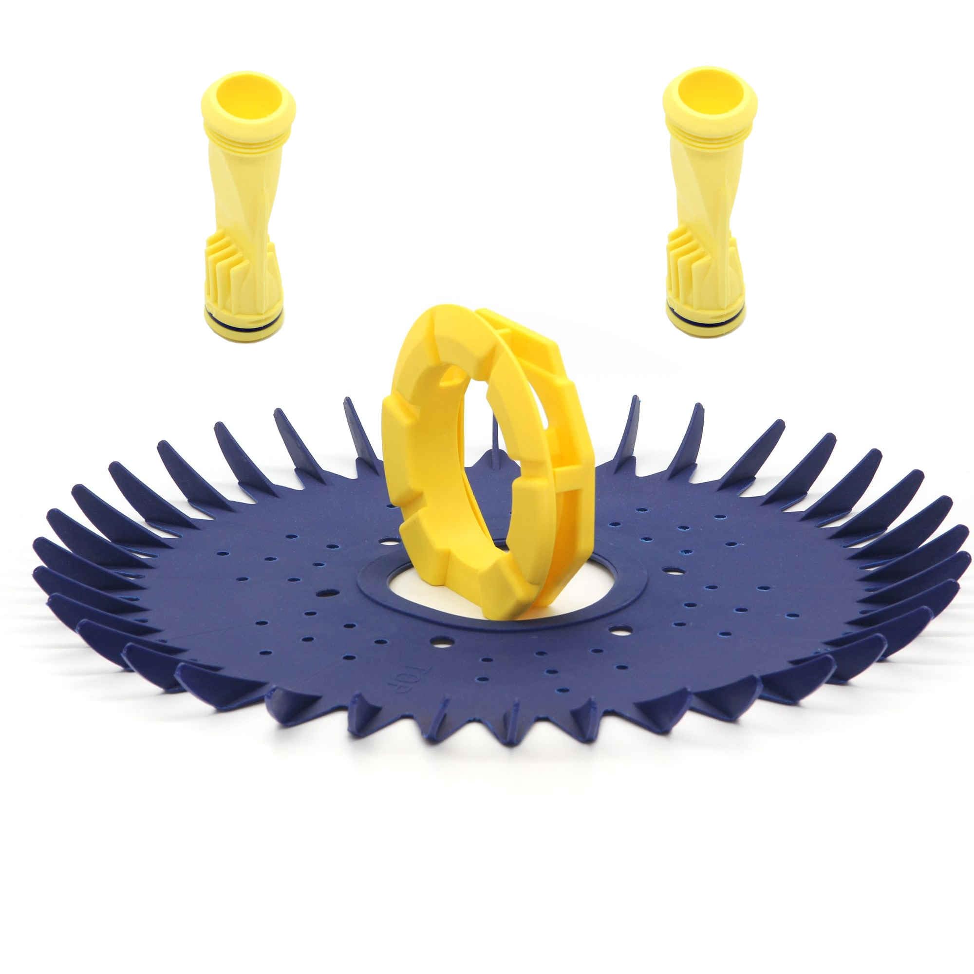 Ganador Pool Supplies Finned Seal Seal Skirt, Cleaner Foot, Long-Life Diaphragm 4-Piece Kit - Replacement Compatible with Zodiac Baracuda W70329, W69698, W81600, W72855, W69721, W46666