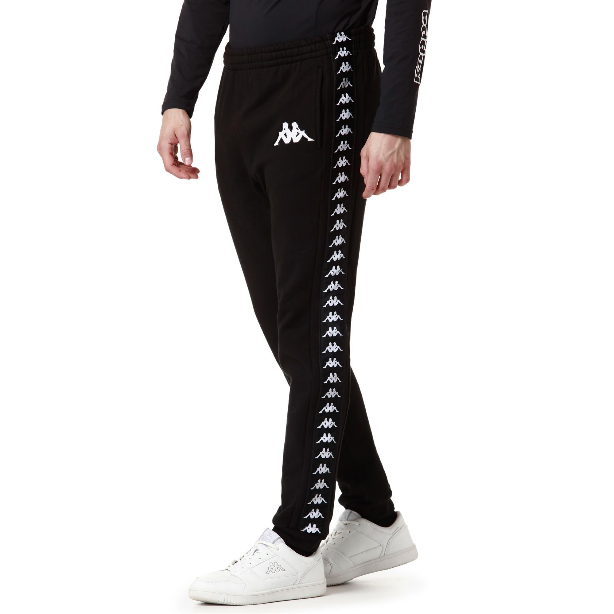 Kappa - Pantaloni Tuta, Uomo, Cotone, Sci, Modello: 222 Banda ARUFINZIP US