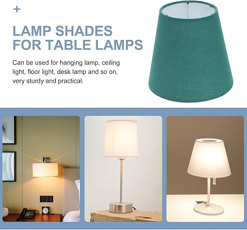 Miniatura 4 de Pantalla de lámpara de papel pequeña, pantalla de tela de araña de tela, pantalla de barril de luz para colgar lámpara de mesa, tambor s pantalla de