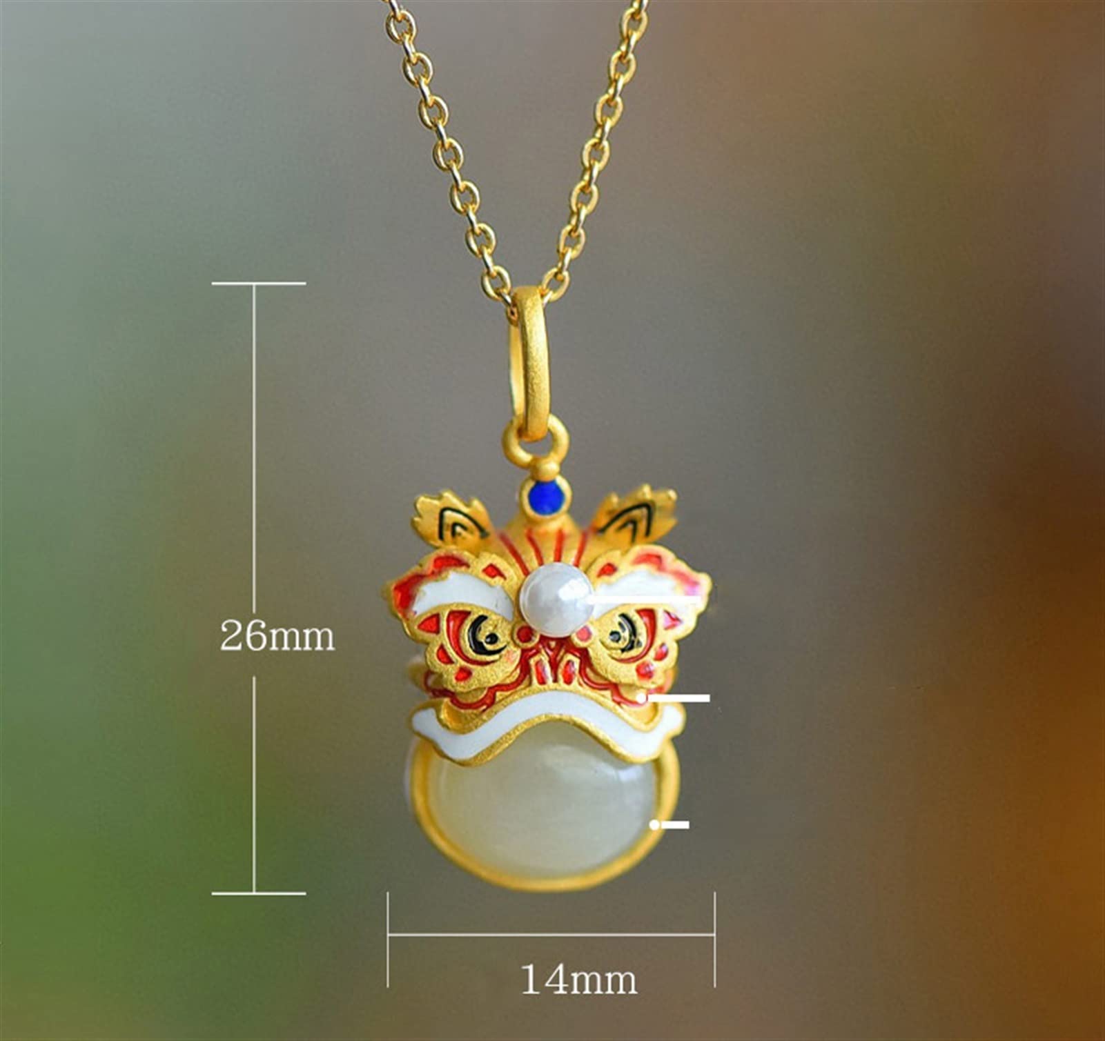 Amazon.com: SMDSAZ New Year Retro Chinese Style Enamel Awaken Lion