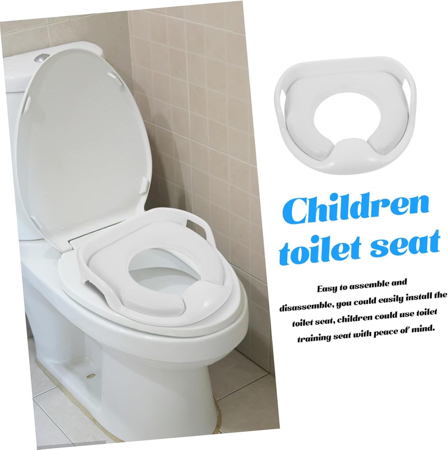 Vaguelly Potty Training Seat for Boys and Girls Comfortable Boy Girl Toilet Seat Smooth Easy to Install Lightweight Design for Boys and Girls for Bathroom Training