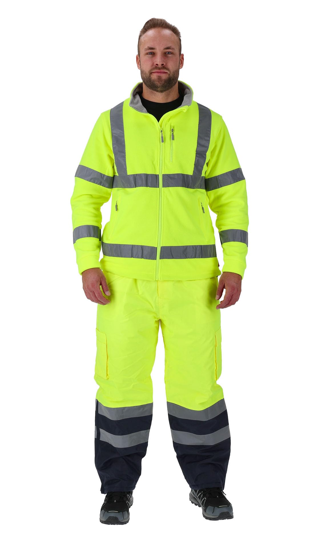 LAHTI PRO L4010905 Warnschutz-/FleeJacke Arbeitsjacke EN 13688/EN ISO 20471-GELB, Größe, Gelb, XXL/58