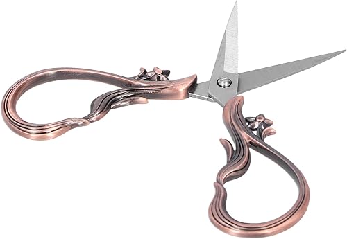 Miniatura 7 de Retro Stainless Steel Scissor for Craft Embroidery and DIY Needle Art Work, Durable Sewing Supplies with Ergonomic Handle, Collectible Antique