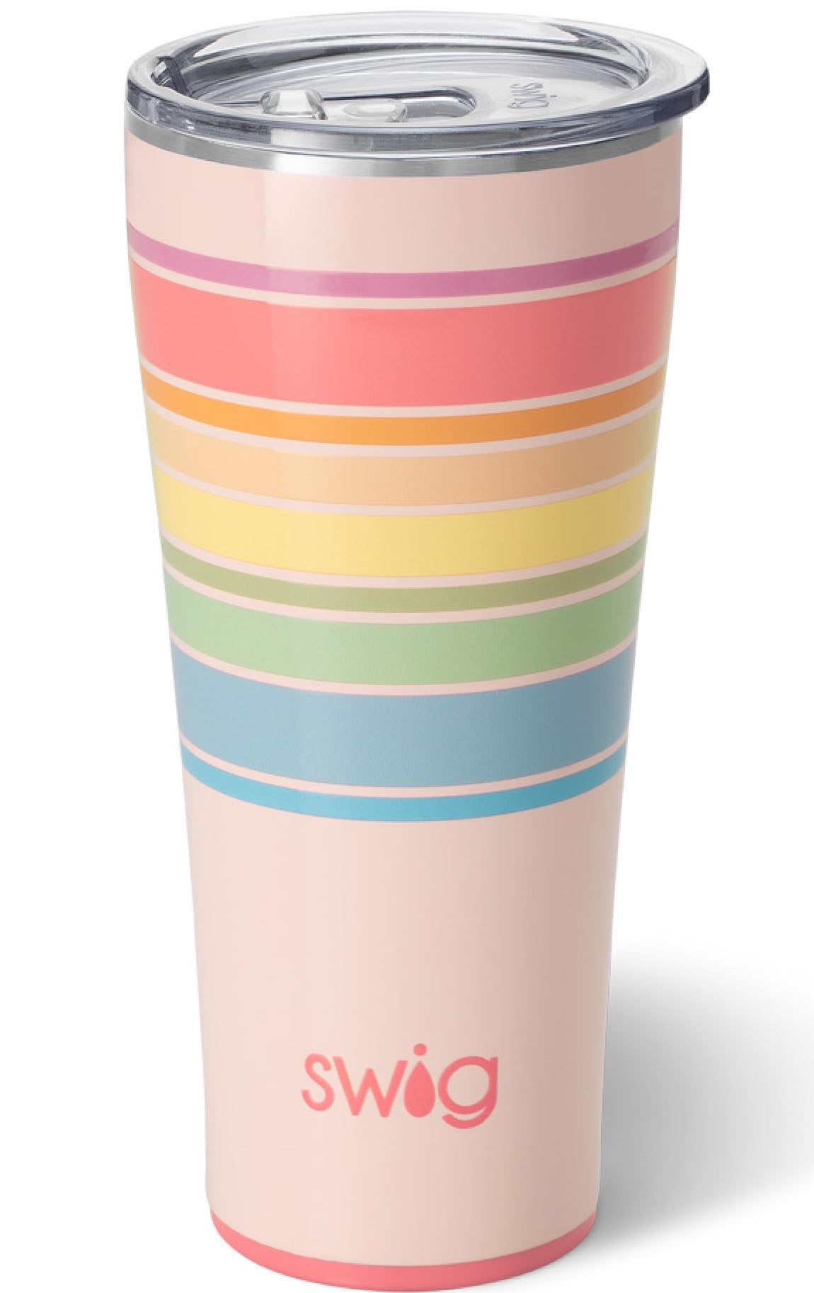 Swig Life 32oz Insulated Tumbler, Travel Coffee Tumbler with Lid, Cup Holder Friendly Travel Coffee Mug, Stainless Steel (Good Vibrations)