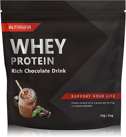 Amazon Magina ホエイ プロテイン リッチチョコレートドリンク 1kg 高タンパク ビタミン11種類配合 国内製造 マギナ Magina ホエイプロテイン