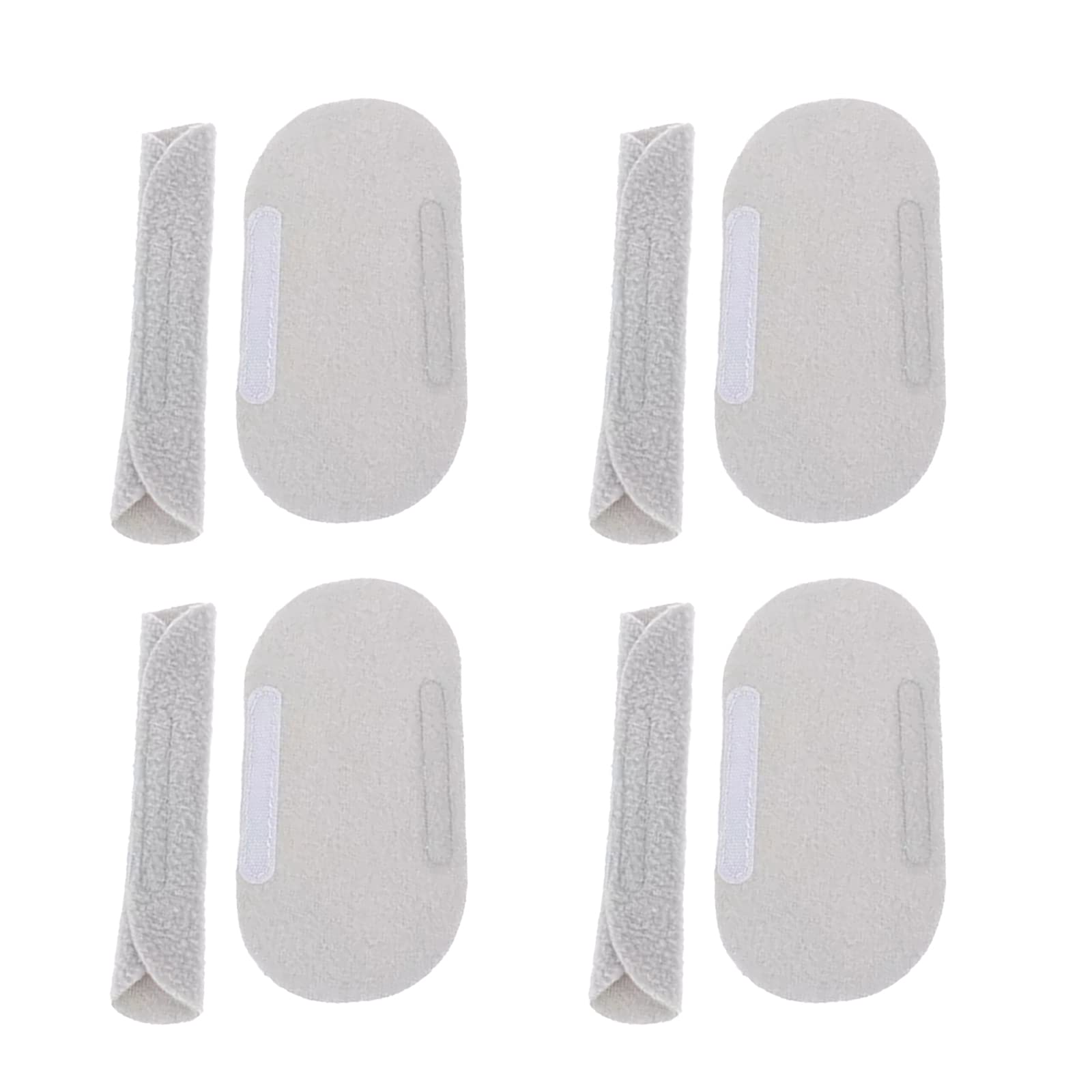8PCS CPAP Strap Covers, CPAP Strap Comfort Pads, CPAP Face Pads, CPAP Cushion Covers- Compatible with Most Full-Face Headgear Grey