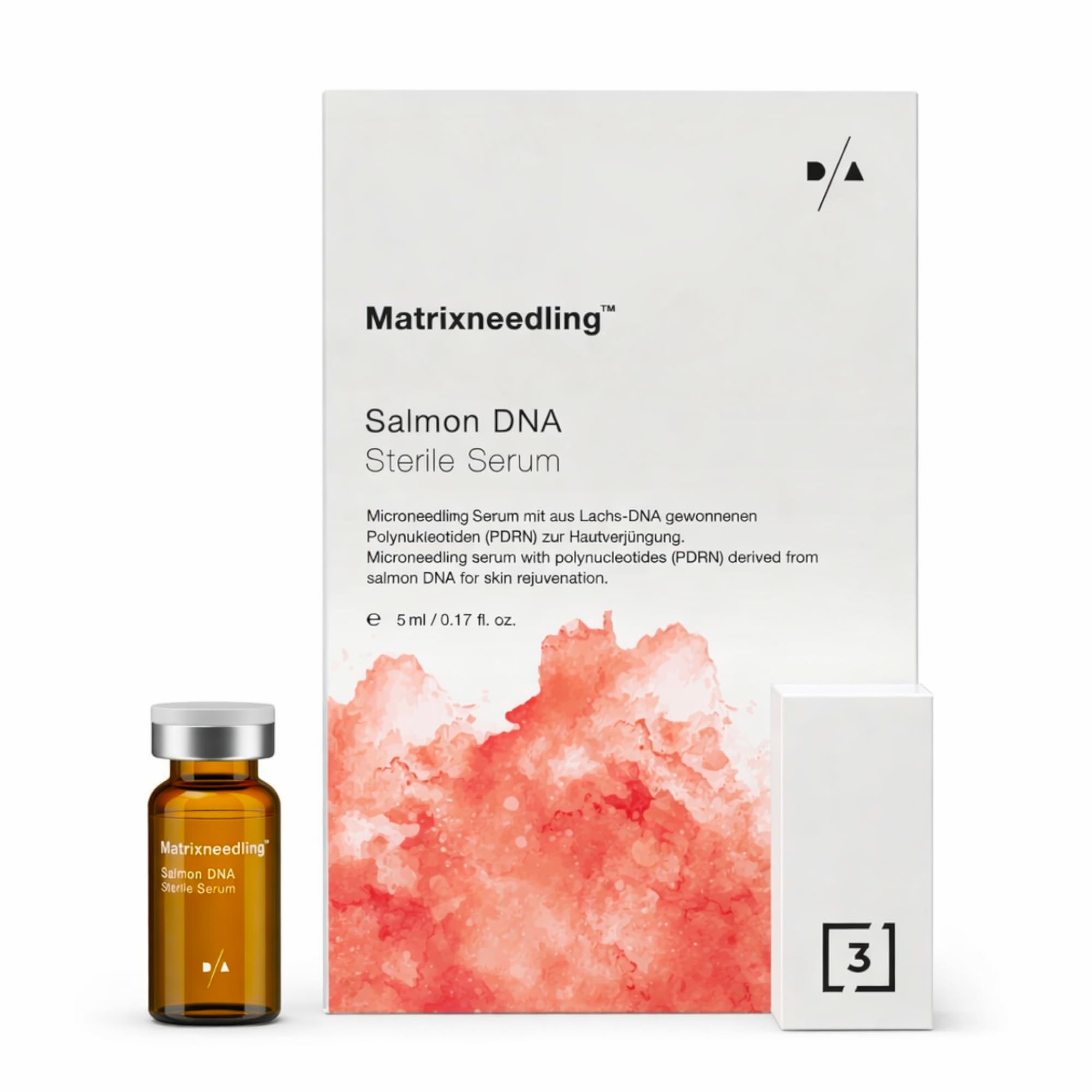 Matrixneedling™ Salmon DNA PDRN Serum – Steriles Microneedling Serum mit Polynukleotiden aus Lachs DNA, Niacinamide & Kollagen Booster – Anti Aging Collagen Peptide Serum