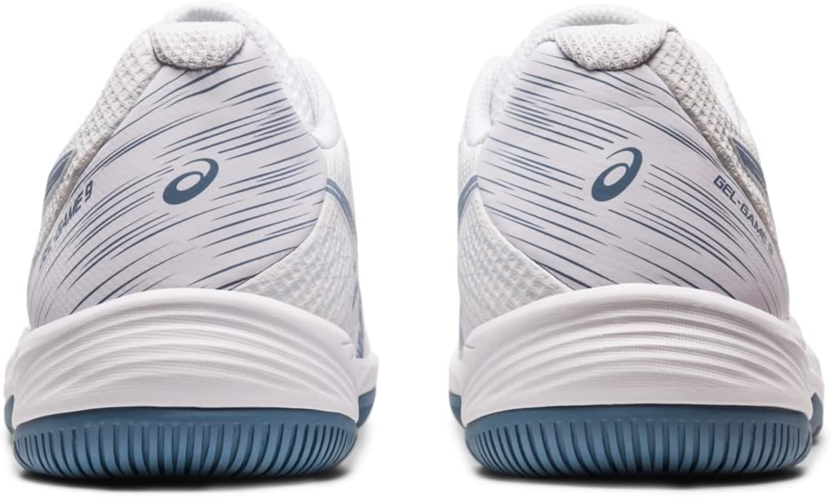 ASICS Men's Gel-Game 9 Tennis Shoes, White/Black 6 614P8SCpdkL. AC SL1200