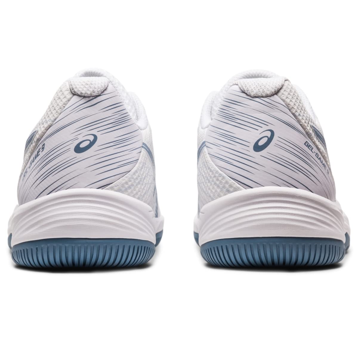 ASICS Gel-Game 9 White Steel Blue Lace Up Men\'s Size‎ 9.5 GEL-GAME 9 GS main image 4