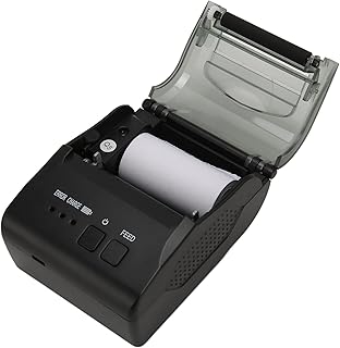 58mm Thermal Printer, USB BT4.0 Thermal Receipt Printer, Shipping Label Printer, for Office Restaurant Logistics, for Win Linux OS X Android