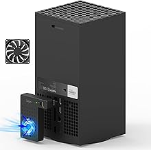 MENEEA USB Cooling Fan Designed for Xbox Series X Console, External USB Cooler System for Xbox Series X with Extra USB Hub Port