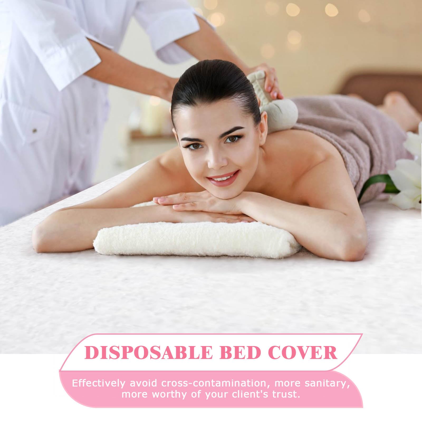 Einweg Spannlaken für Massageliegen 180 x 80 cm weiß
