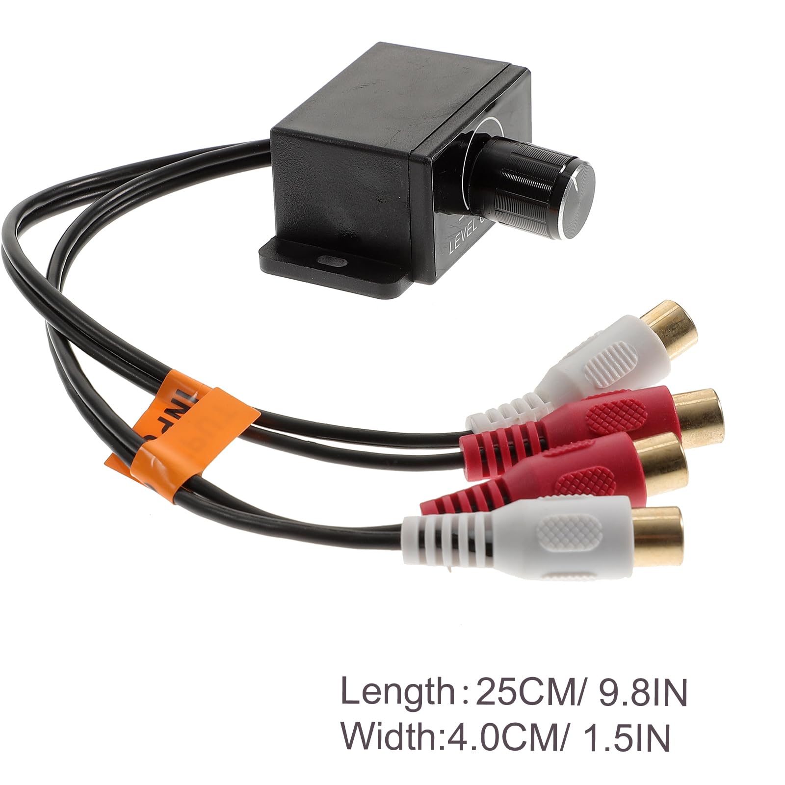 CIYODO Car Level Controller Remote Level Control Subwoofer for Car Volume Control Cable Car Audio Amplifier Gian Level Bass Boost Universal RCA Level Controller Speaker Amp Knob Giant