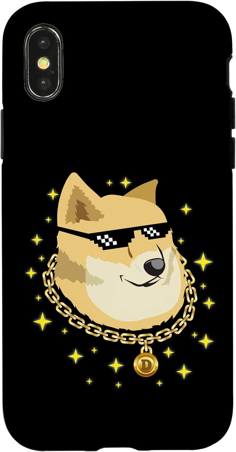 Amazon Com Iphone X Xs Thug Doge Dog With Collar Meme Dog Memes Case
