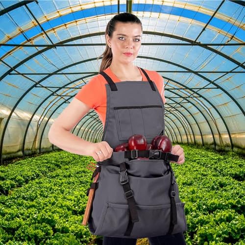 Tablier potager avec poches à libération rapide pour éviter le mal de dos - 2