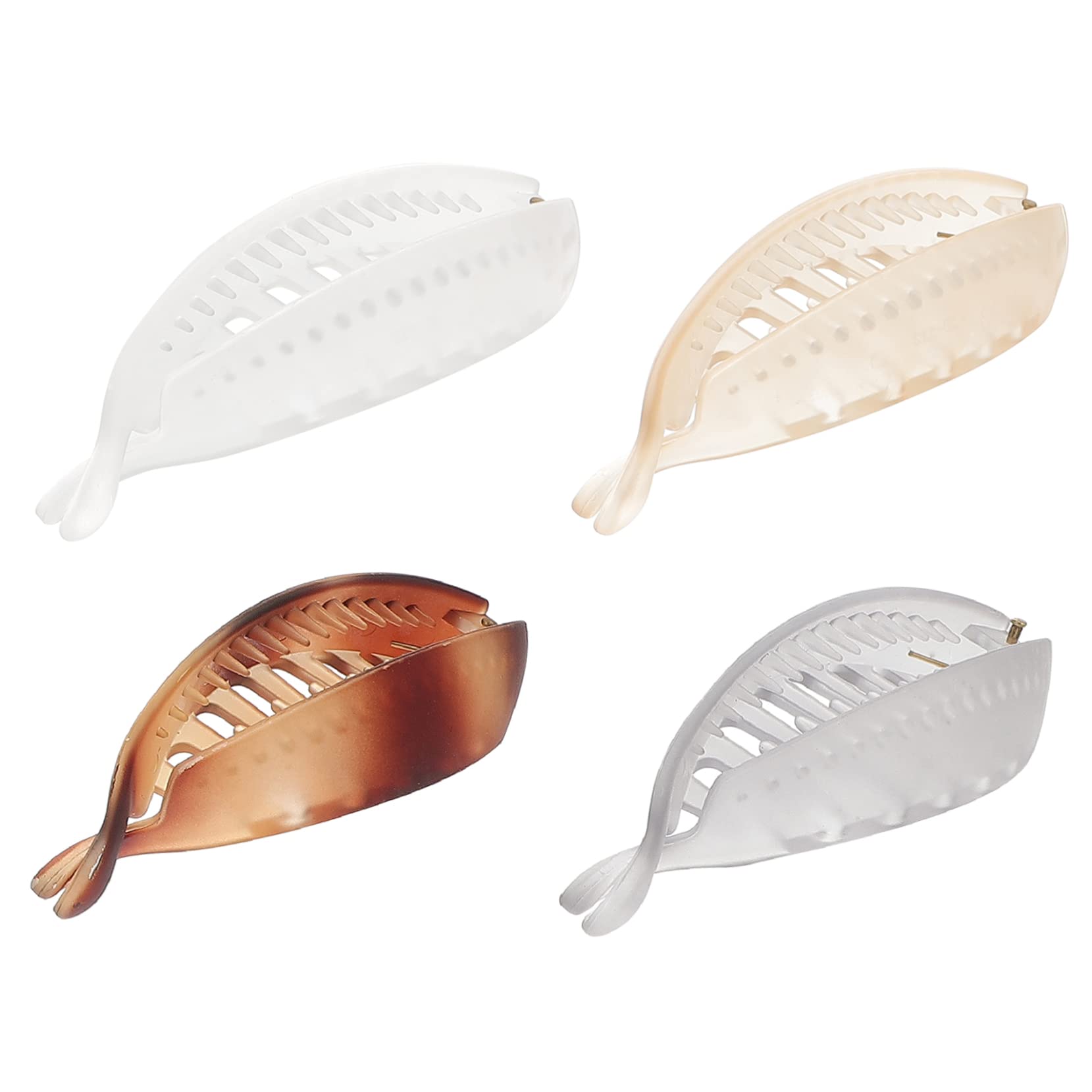 minkissy4pcs Banana Clip Banana Hair Clips for Women Korean Hair Clips Hair Clips for Women Hair Accessories Clincher Hair Claws Hair Clamp for Thick Hair Clincher Comb Banana Hair Clamp