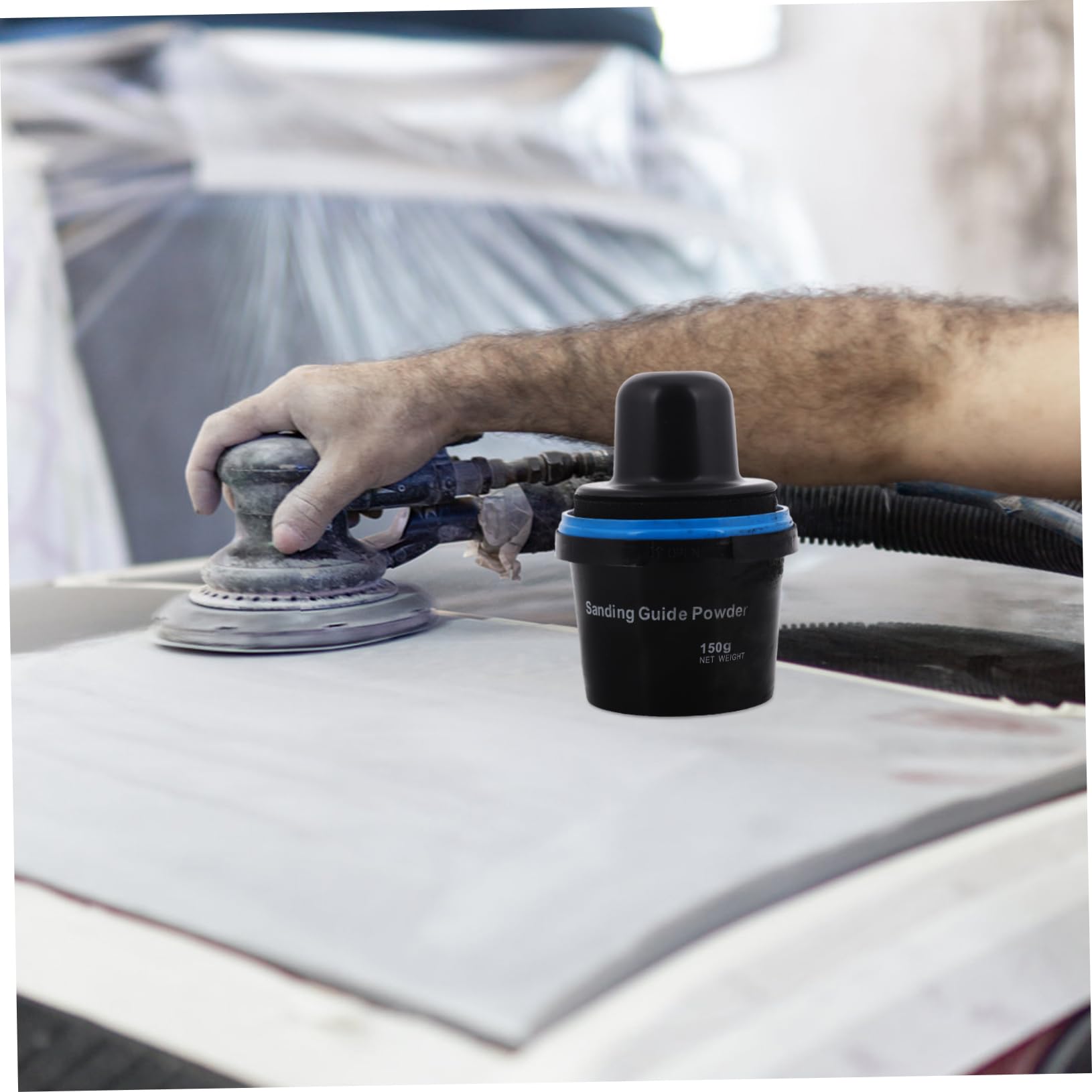 MAGICLULU Polvo Guía de Carbono para Reparación de Carrocerías Automotrices, Resistente a Rayaduras, Aplicación Versátil y Conveniente para Restauración y Masilla de Chapa