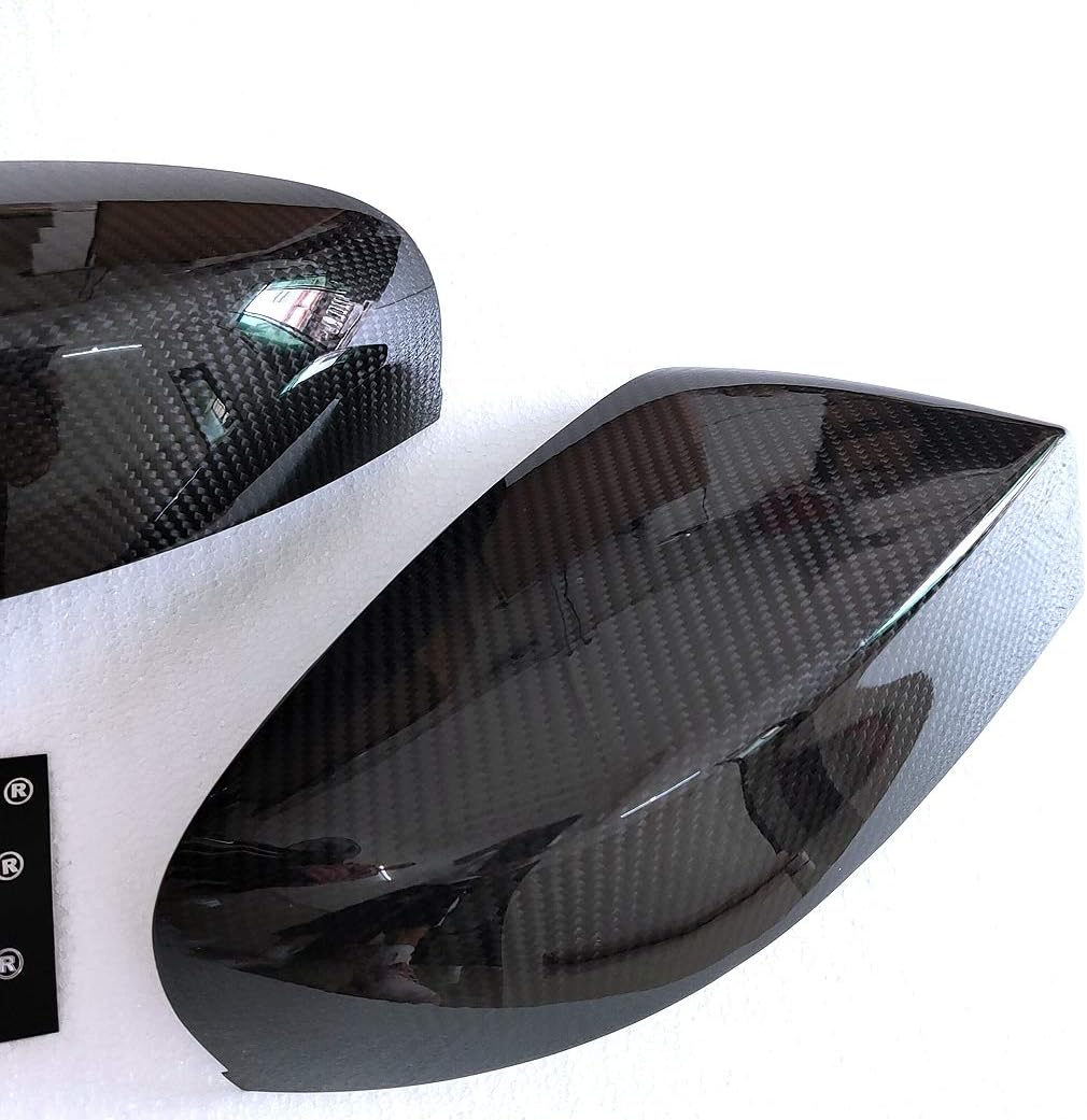 New Carbon Fiber Mirror Cover 2PCS for Maserati Ghibli 2018 2019 (Sticker 2PCS)