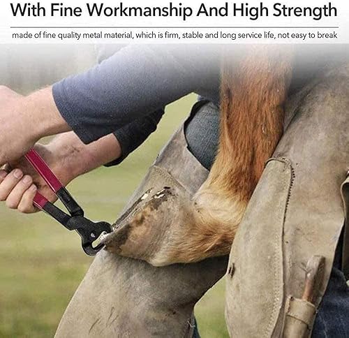 Miniatura 2 de Cortadoras de pezuñas de caballo, multiusos, alicates de casquillo de acero al carbono duraderos, para cabras, ovejas, cerdos, ganado, caballos,