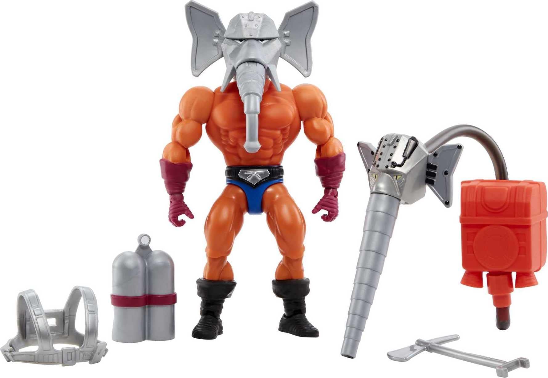 Origins Snout Spout Action Figure with Accessories, 5.5in MOTU Collectible Toy with Accessories