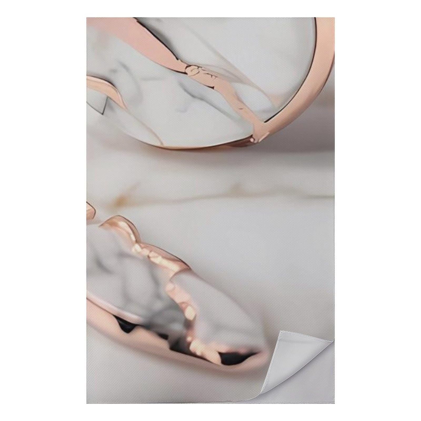 Serviette de piscine et salle de bain design marbre blanc pour le yoga