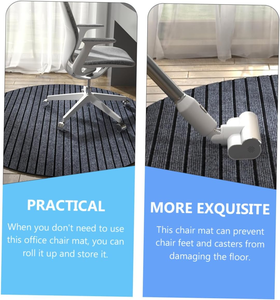 DOITOOL Rolling Chair Mat for Hardwood Floors Non Slip Rug for Office and Gaming Chairs Easy to Clean and Store Protects Surfaces from Damage